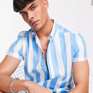 Brand New Striped Fitted Shirt